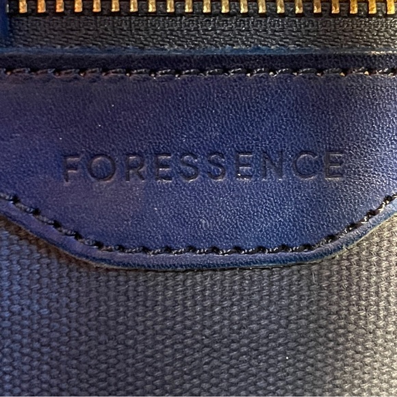 Foressence Kingston Blue Leather Backpack Soft Pebbled Leather Travel Foressence Kingston Blue Leather backpack main image 2